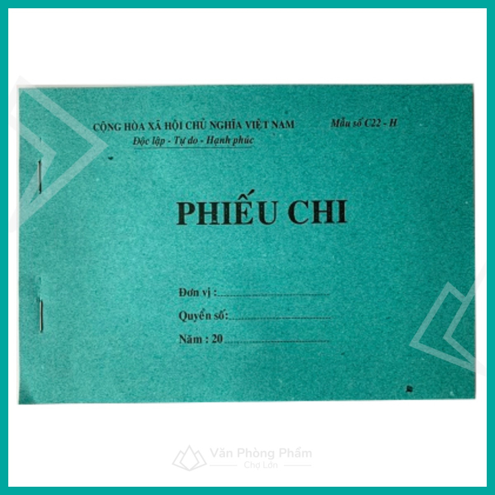 Phiếu Thu - Chi 1 Liên 80 Tờ - Pelure (13cm x 19cm)