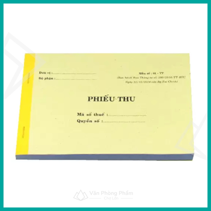 Phiếu Thu - Phiếu Chi 3 Liên 150 Tờ (13cm x 19cm)