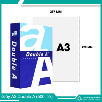 Giấy A3 Double A 70gsm, 80gsm (500 Tờ)