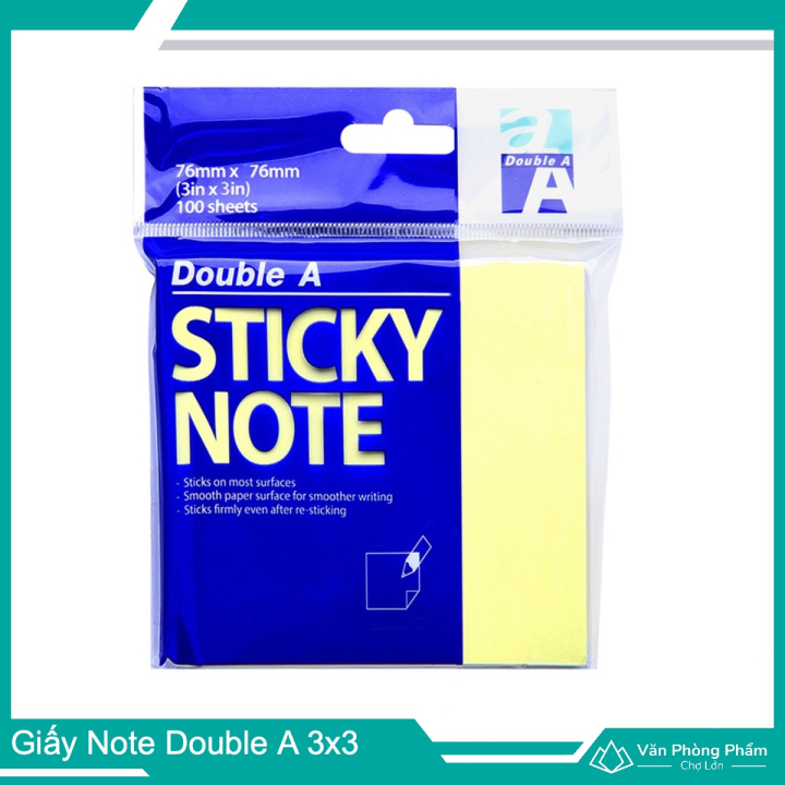 Giấy Note Double A 3x3, Giấy Ghi Chú