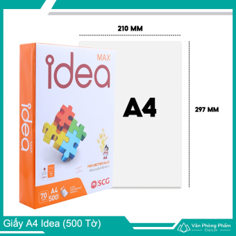 Giấy A4 Idea 70gsm, 80gsm (500 Tờ)