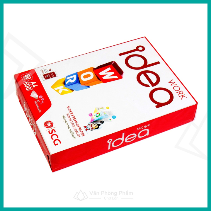 Giấy A4 Idea 70gsm, 80gsm (500 Tờ)