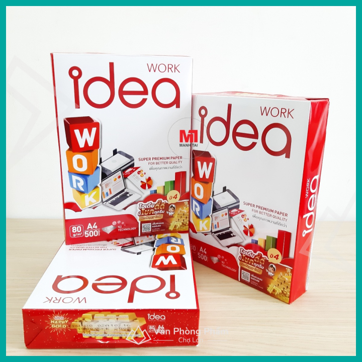 Giấy A4 Idea 70gsm, 80gsm (500 Tờ)