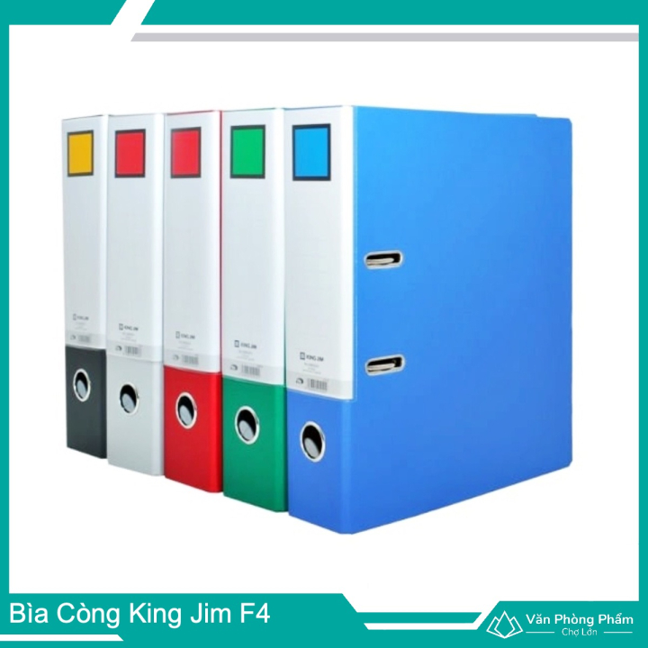 Bìa Còng King Jim F4 70mm - 1 Mặt Si Thường