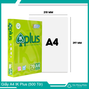 Giấy A4 IK Plus 70gsm, 80gsm (500 tờ)