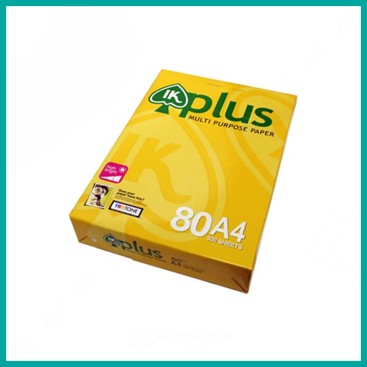 Giấy A4 IK Plus 70gsm, 80gsm (500 tờ)