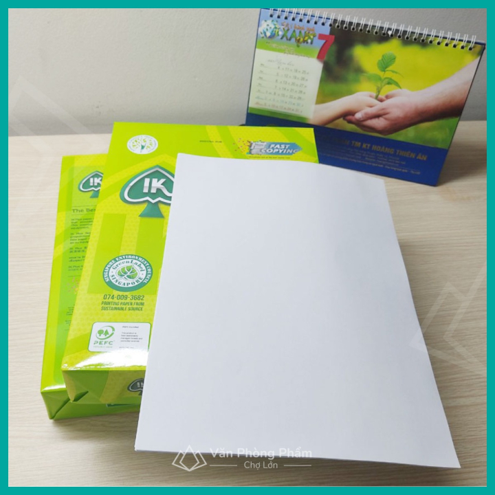 Giấy A4 IK Plus 70gsm, 80gsm (500 tờ)