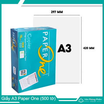 Giấy A3 Paper One 70gsm, 80gsm (500 Tờ)