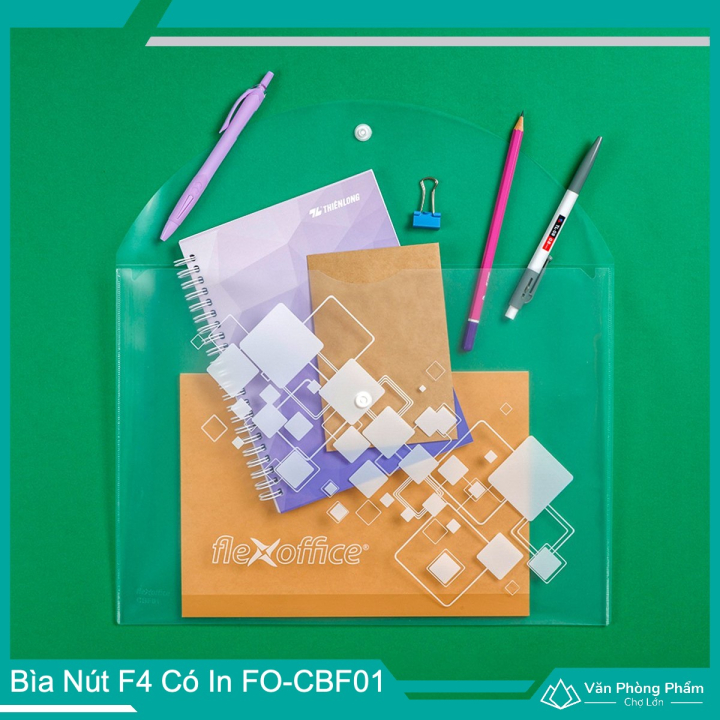 Bìa Nút F4 Flexoffice Có In FO-CBF01