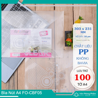 Bìa Nút A4 Flexoffice Có In FO-CBF05