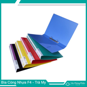 Bìa Còng Nhựa F4 - Trà My