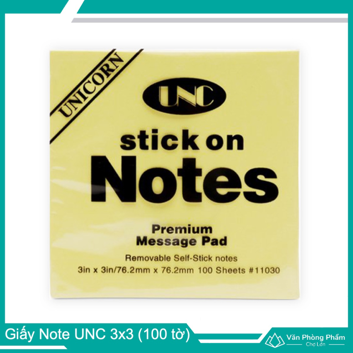 Giấy note UNC 3x3, Giấy Ghi Chú