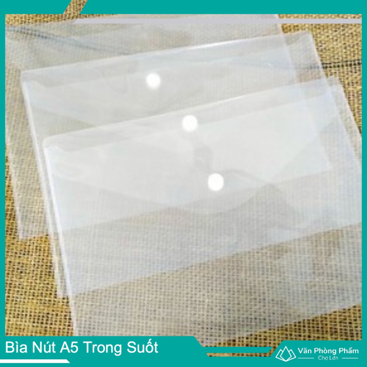 Bìa Nút A5 Trong Suốt